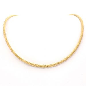 18 karaat kabel ketting collier goud