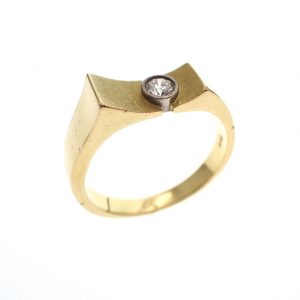gouden ring diamant 18 karaat