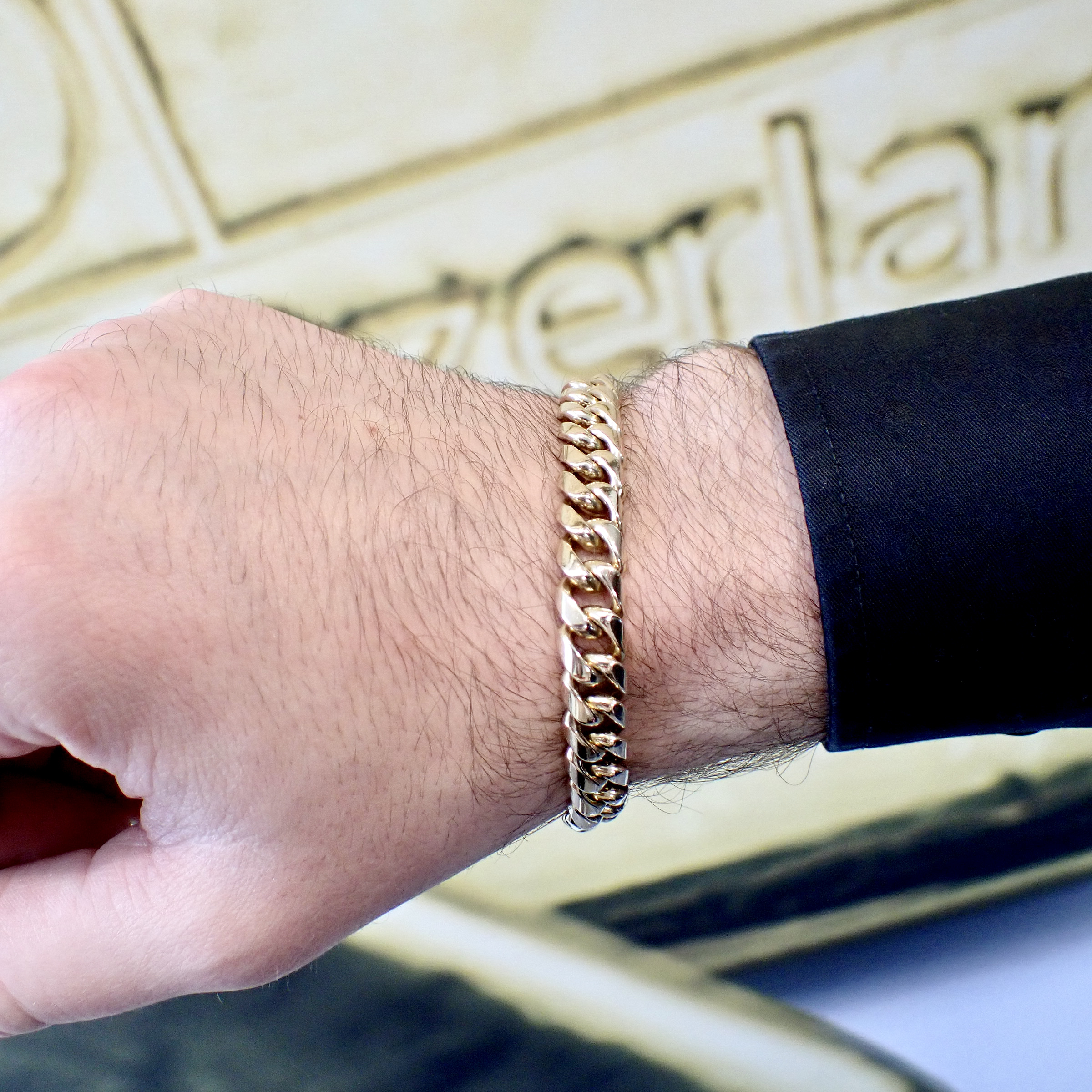 dump rechtbank punt 18 Krt. Gouden gourmet schakel armband | 20,5 cm - Juweelwinkel.nl