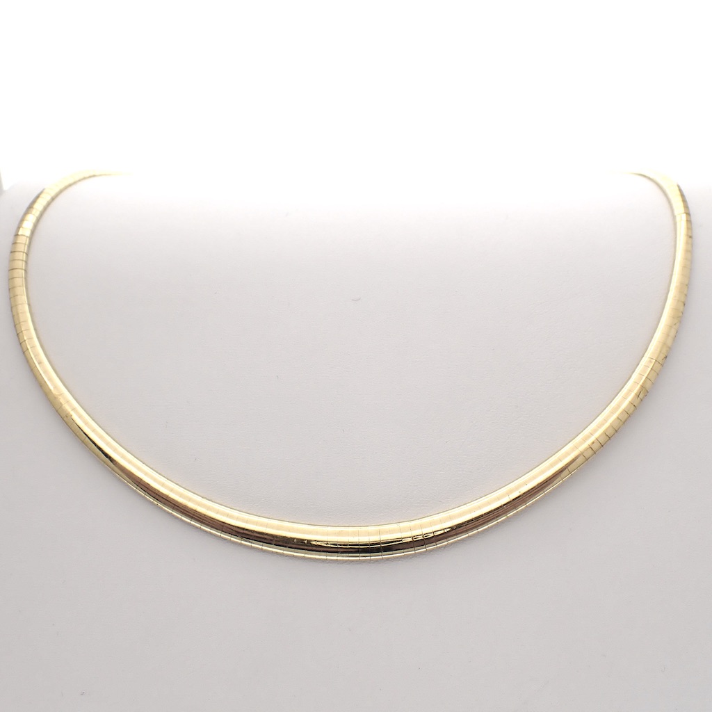 moeilijk tevreden te krijgen Centimeter Bekijk het internet Gouden omega collier; Dames | 44 cm - Juweelwinkel