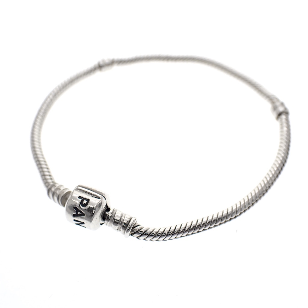 Gedetailleerd Struikelen Woning Pandora armband; Zilver; Snake Chain | 19 cm - Juweelwinkel.nl