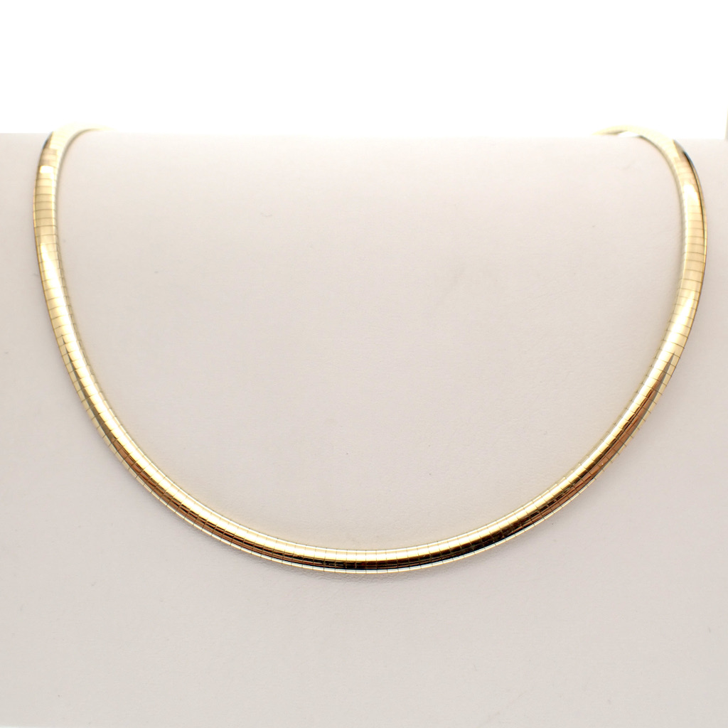 Investeren Gooi Plaatsen Gouden omega collier; Dames | 45 cm - Juweelwinkel