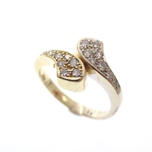 gouden ring met diamanten