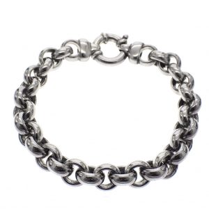 zilveren armband van ringen