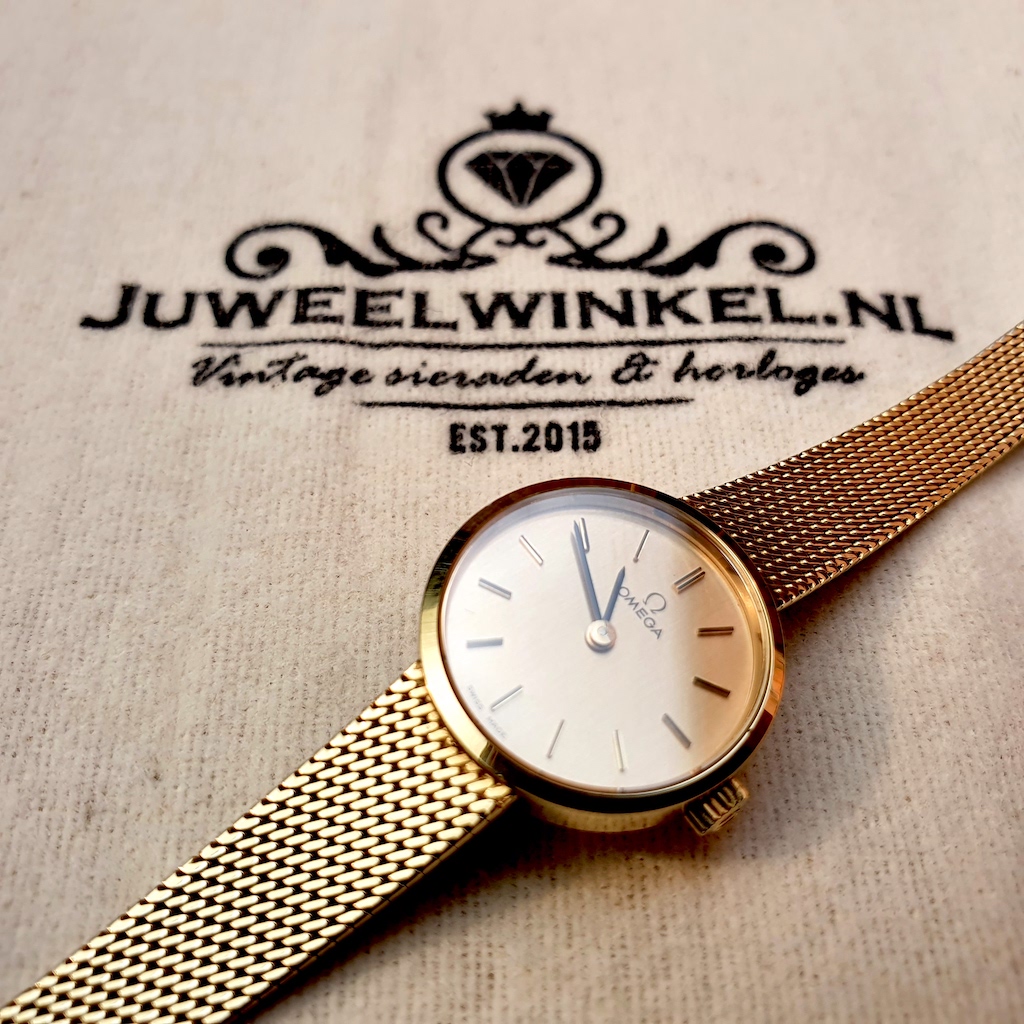 haai Markeer geweld Omega Genève Vintage; 14k. gouden dames horloge - Juweelwinkel