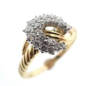18 k gouden ring diamanten