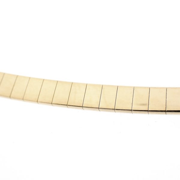 Gouden omega schakel collier | 41 cm