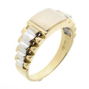 14 karaat bicolor Rolex president-band ring