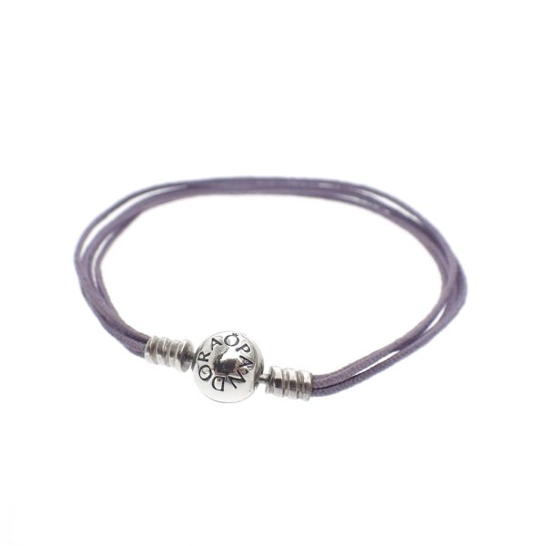 pandora violet kleurige touw geweven armband