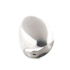 zilveren ovale ring
