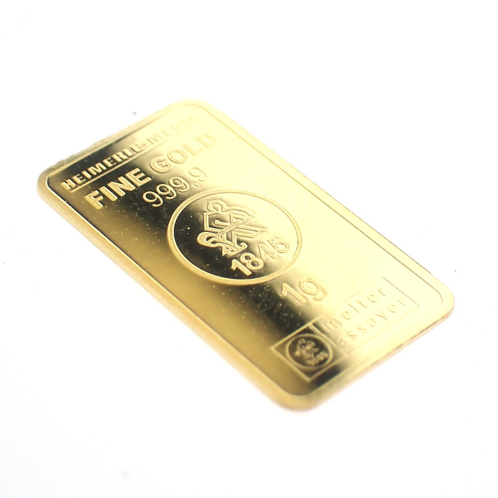 Ambient Vervloekt fluiten Goudbaartje van 1 gram 999,9 puur goud; Heimerle + Meule - Juweelwinkel.nl