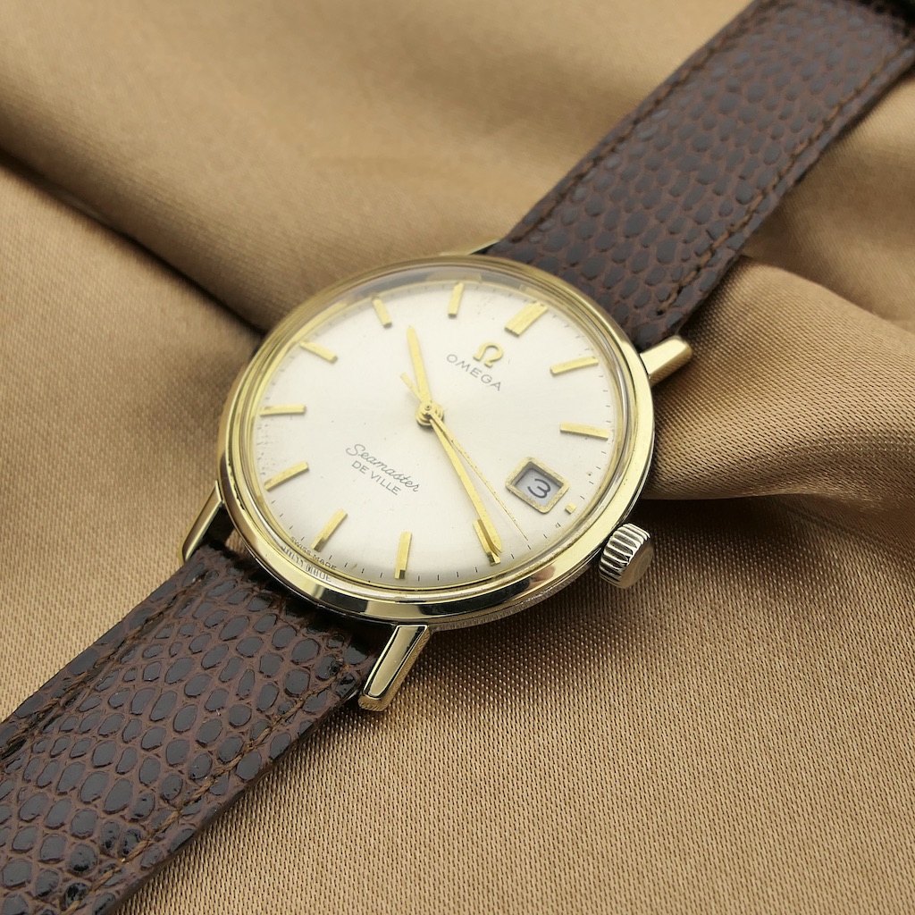 Vintage omega seamaster deals gold