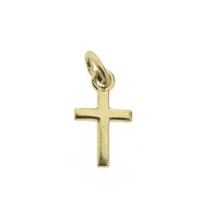 14 karaat minimalistisch gouden hanger van een kruis