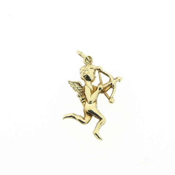 14 karaat gouden hanger van cupido