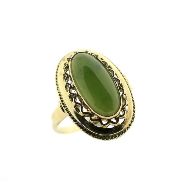 gouden ring met jade