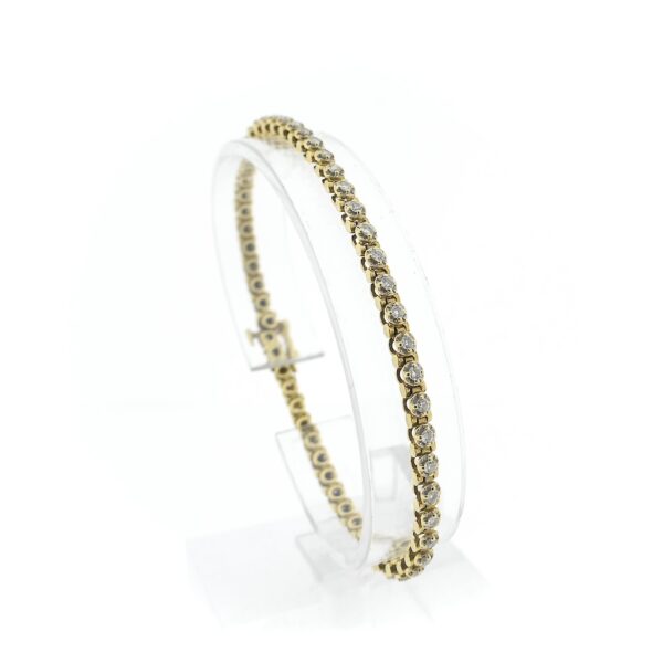 Gouden tennis armband diamant