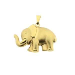 14 karaat gouden hanger van een olifant