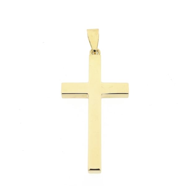 14 karaat gouden hanger van een groot kruis