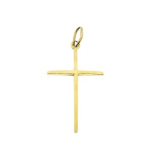 14 karaat gouden hanger van een subtiel kruisje