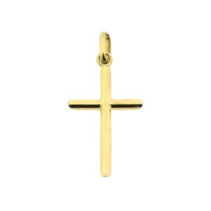 14 karaat gouden hanger van een subtiel kruisje