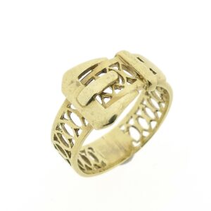 14 karaat gouden ring van een riem met gesp