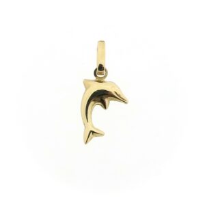 14 karaat gouden hanger van een dolfijn