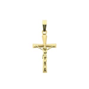 14 karaat gouden hanger van een kruis met corpus