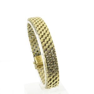Luxe 14 karaat gouden fantasie schakel armband