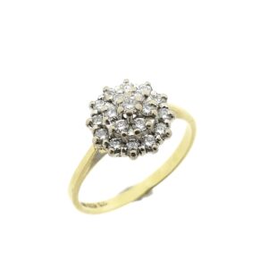 gouden cocktail ring diamant