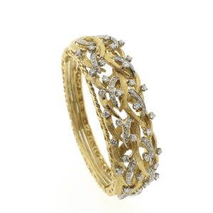 luxe gouden dames armband met diamanten