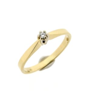 gouden ring met diamant