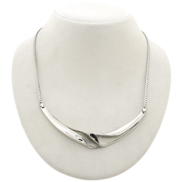 zilveren collier met hanger