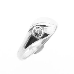 Zilveren ring met zirconia