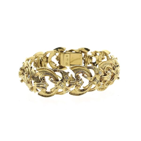 Exclusief 18 karaat gouden armband met diamant