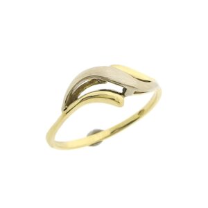 14 karaat bicolor gouden fantasie ring