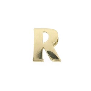 14 karaat gouden hanger van de letter R