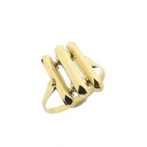 14 karaat artistieke gouden ring