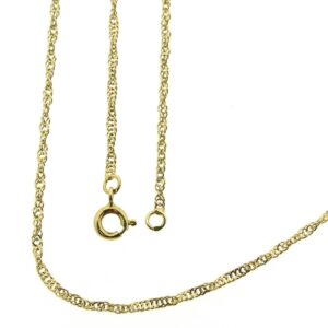 18 karaat gouden gedraaide ketting