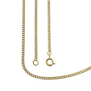 14 karaat gouden gourmetschakel ketting | 37,5 - 44,5 cm