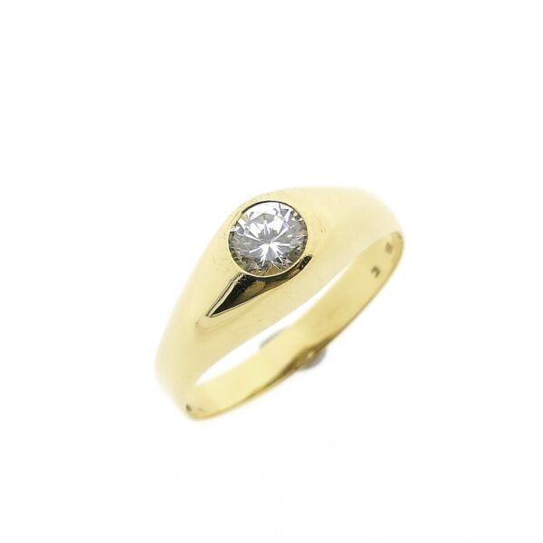 14 karaat gouden ring met zirconia