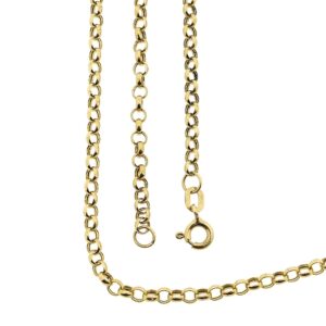 18 Krt. Gouden jasseron schakel ketting | 46 cm