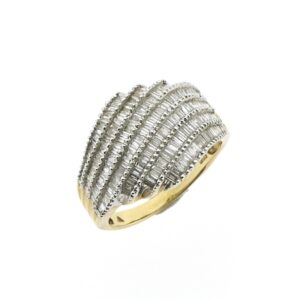 gouden ring met baquette diamanten