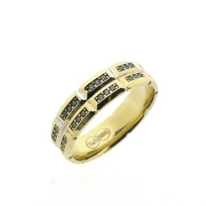 14 karaat gouden alliance ring met zirconia