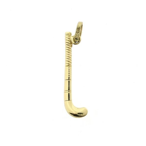 14 karaat gouden hanger van een hockeystick