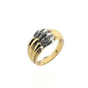 bicolor gouden ring diamant