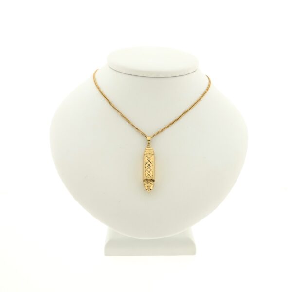 Gouden Mezouza hanger