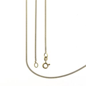 14 karaat gouden dunne gourmetschakel ketting | 57,5 cm