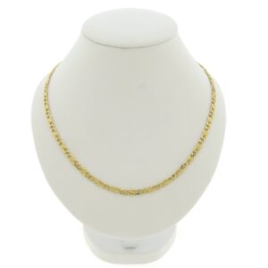 14 karaat gouden marine schakel ketting | 50 cm