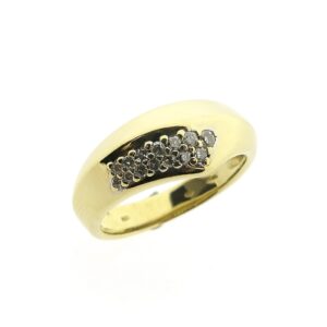 14 karaat gouden ring met diamant | 0,25 ct.