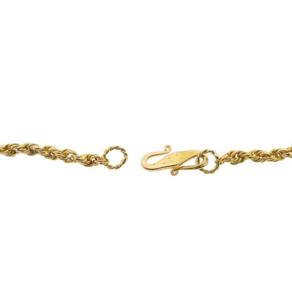 22 Krt. Gouden gedraaide schakel ketting | 49,5 cm
